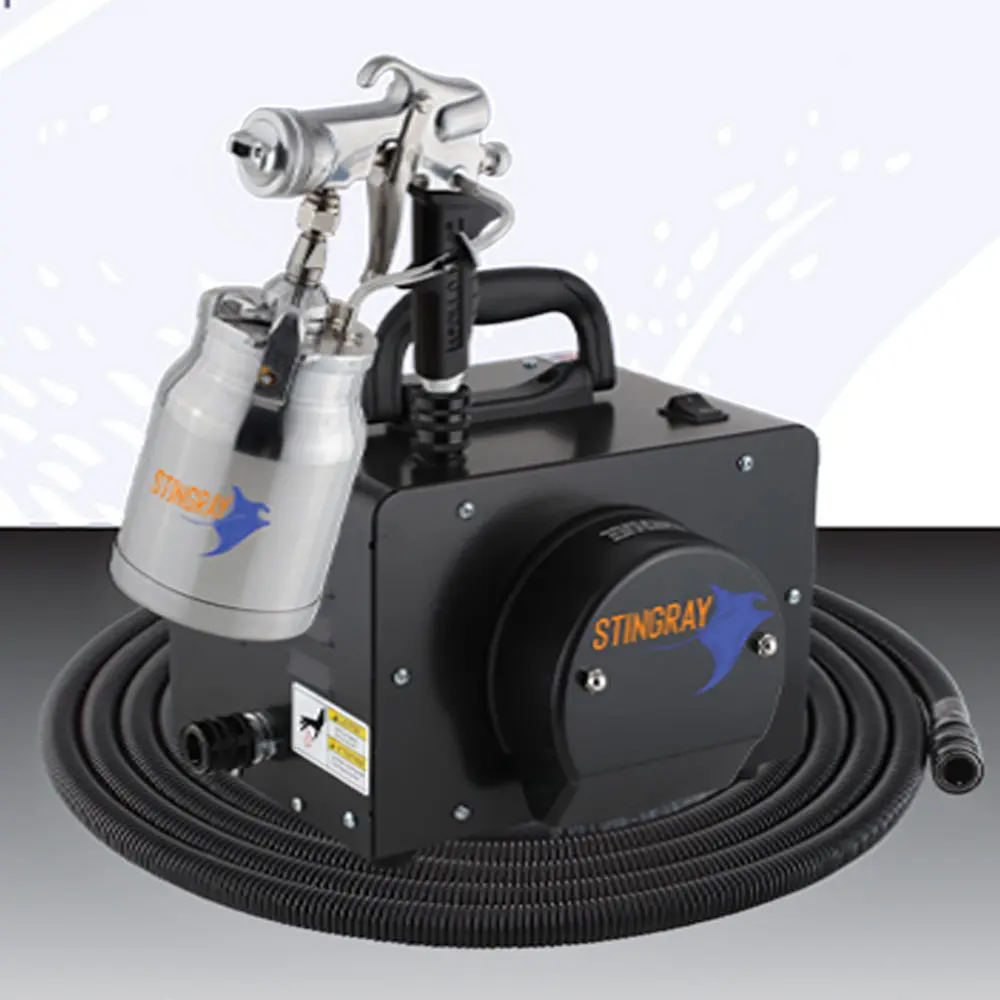 Stingray Turbine Paint Sprayer by Wise Owl Paint with Instruction Manuals for Metal Painting