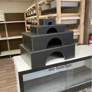 Reptile Hides – Heavy Duty ½" PVC Snake & Lizard Hideouts for Small Medium Large XL Sizes Ideal for Colubrids Geckos Pythons and Lizards