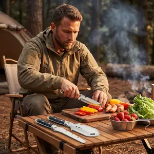 Outdoor Survival Multi-Tool Knife Set | High-Carbon Steel Blades, Perfect for Camping, Budget-Friendly 5-in-1 Knife Set, Save Half vs Buying 5 Separate Knives + Free Carry Case