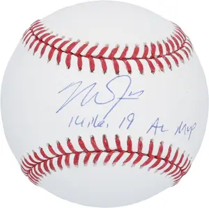 Mike Trout Los Angeles Angels Autographed Baseball with "14-16-19 AL MVP" Inscription - Fanatics Authentic Certified