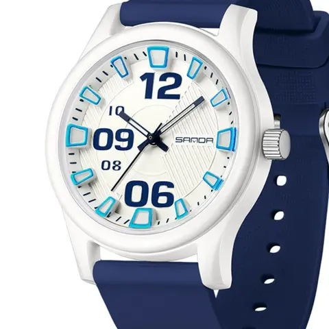 Fashionable Silicone Strap Quartz Watch, Stylish Casual Trendy Wristwatch for Men & Women, Modern Analog Timepiece, Ideal Gift with Box, Fashionable Wristwatches