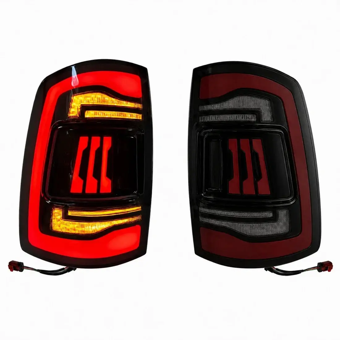 2009-2018 Dodge Ram 1500/2500/3500 (4th Gen) Sequential LED Tail Lights Assembly — Pair