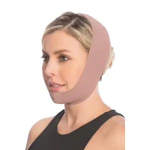 Post-surgical Facial compression garments chin guard Cocoa Ref. 09031