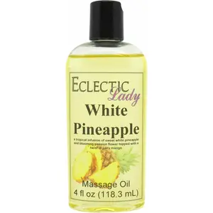 White Pineapple Massage Oil, Perfect for Aromatherapy and Relaxation, Preservative Free
