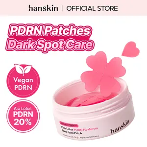 [NEW] Hanskin Vegan PDRN Hyaluron Under-Eye Patches (30 Count) - Korean Serum-Gel Eye Treatments with Pink Lotus PDRN, Collagen, Hyaluronic Acid for Dark Spots, Bright Glow, Hydration