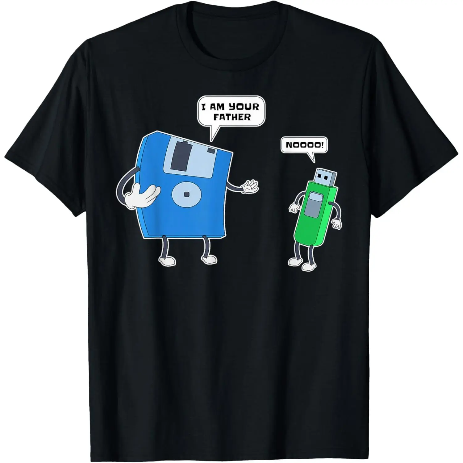 Computer Engineering I mens Father & Son Floppy Disk Engineer Short Sleeve T-Shirt Pure Cotton Graphic Tees Menswear Top: Gifts for Men & Women