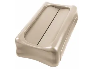 Rubbermaid Slim Jim® Rectangular Drop Top Trash Can Top for 23 gal., Beige