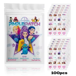 Cute Cartoon Doll Pimple Patches, Invisible & Breathable Design, Pack of 100 Pieces, Ideal for Daily Use, Enhance Skin Comfort
