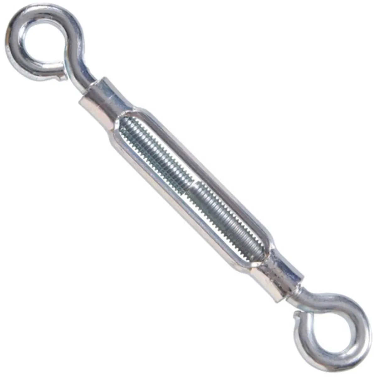 Hillman Group  Flagged - Eye-Eye Turn Buckles, 0.375 in. 16T x 10.625 in. - Pack of 2, Eye-Eye Ends, Flagged Buckle