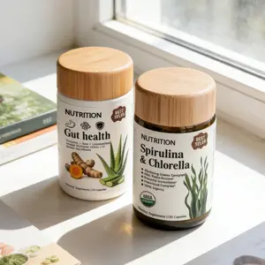 Gut Health Bundle: Prebiotics, Probiotics + Spirulina & Chlorella Natural Dietary Supplement
