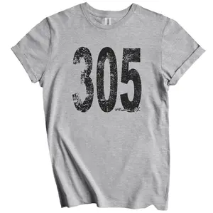 Vintage Retro Miami Area Code 305 T-Shirt - Miami Florida Gift