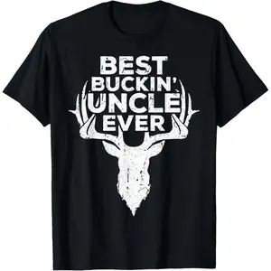 Best Buckin' Uncle Ever Shirt Men Hunting Fathers Day T-Shirt