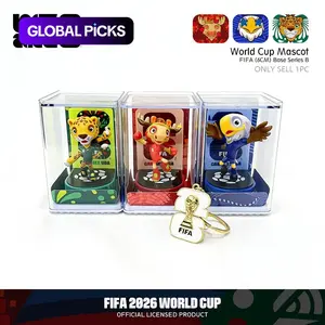 Officially Licensed FIFA 2026 World Cup Mascot Collection 1Pc/3Pc Set Mascots + Keychain Set Keychain Series Figures Featuring ZAYU (Mexico), CLUTCH (USA), MAPLE (Canada)