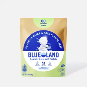 Blueland Laundry Detergent Tablets Refill, Eco-Friendly Plastic-Free Refill Pacs for HE & Standard Washers, Scented & Unscented