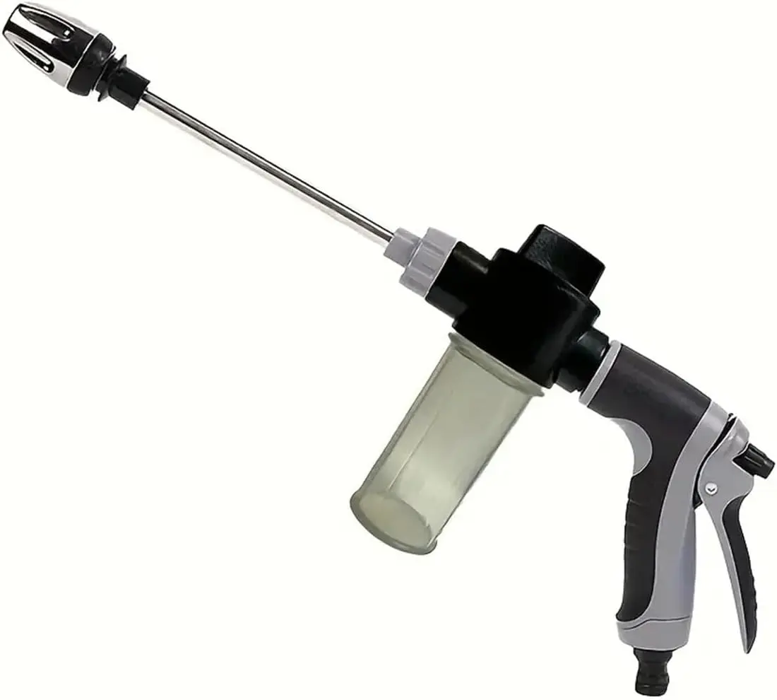High-Pressure Foam Sprayer with Long Reach - Multi-Purpose Garden Cleaning Tool for Everyday Use, Cleans Cars Effortlessly, Maintains Patios with Ease, Tackles Outdoor Surfaces