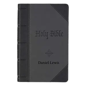 Custom KJV Black Study Size Personalized Holy Bible Giant Print - tiktok