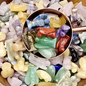 Natural Crystal Angel Carvings Confetti 2-3cm Mini Size Stone