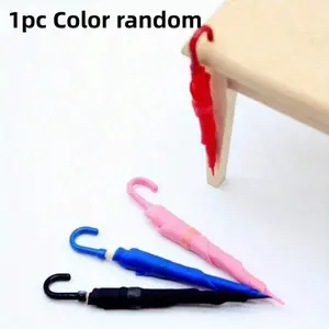 Mini Colorful Umbrella Model, Non-Functional Dollhouse Accessory, Abs Material, Home Decor Miniature Scene Props, Ideal for DIY Projects