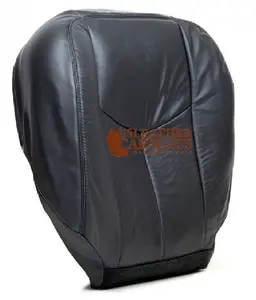 2005 2006 Chevy Silverado 1500 -Driver Side Bottom Leather Seat Cover DARK GRAY