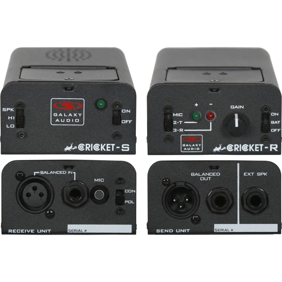 Galaxy Audio  Cricket CPTS XLR Audio Polarity Continuity Test Set, Speaker, Wireless