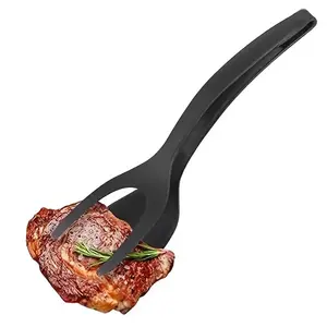 2-in-1 Silicone Non-Stick Spatula, 1 Count Slotted Design Kitchen Tool for Easy Flipping & Serving, Kitchen Utensils & Gadgets, Kitchen Cooking Accessories