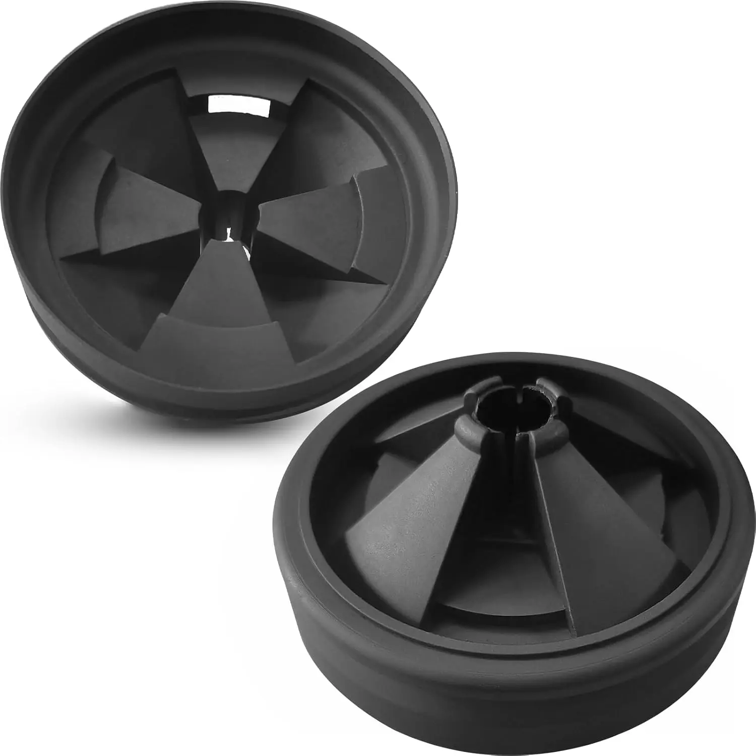 (2-Pack) Garbage Disposal Rubber Drain Insert - 3 3/8" Garbage Disposal Splash Guards Sink Baffle - Removable Sink Baffles Qcb-Am Compatible With  Garbage Disposal