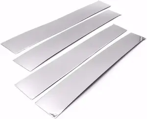 Sizver Chrome Stainless Steel Pillar Posts Accent Covers For 2009-2016 Dodge Ram 1500 Crew/Quad/Extended Cab 4pcs