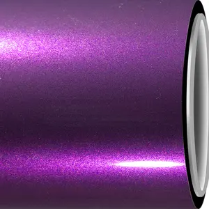 RCWRAP Gloss Candy Purple Vinyl Wrap, 1ft X 5ft Glitter Purple Wrap Film Roll - Air Release Self Adhesive Vehicle Interior/Exterior Sticker - Automotive Vinyl Wraps for Car Decal DIY