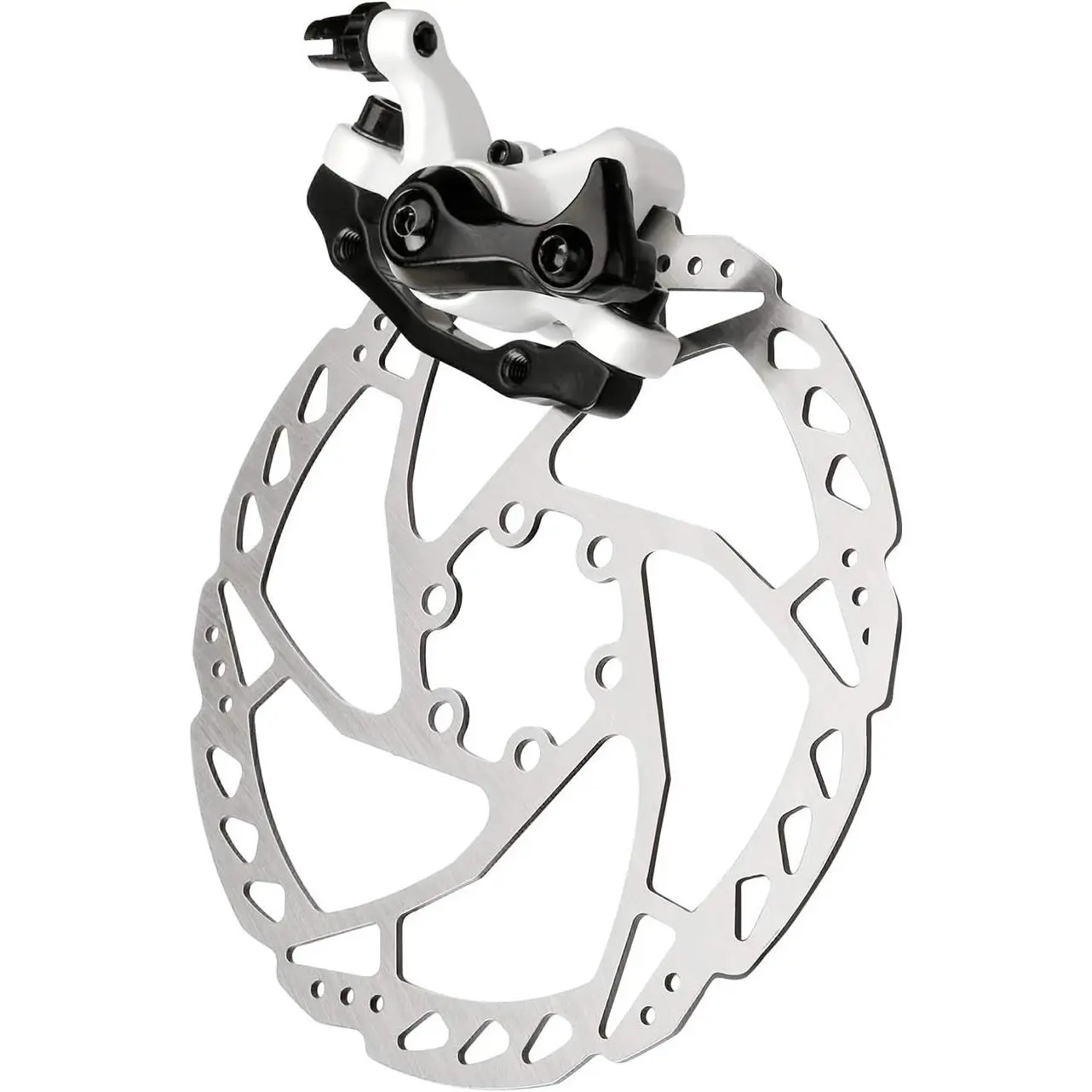 Bike Disc Brake Kit, Aluminum Front and Rear Caliper, 160mm Rotor, Mechanic Tool-Free Pad Adjuster for Road Bike, Mountain Bike …