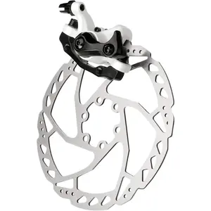 Bike Disc Brake Kit, Aluminum Front and Rear Caliper, 160mm Rotor, Mechanic Tool-Free Pad Adjuster for Road Bike, Mountain Bike …