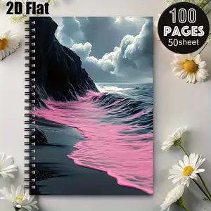 1 Spiral Coil Notebook 5.7x8.26 Inch, Durable Binding, Perfect for Camping Journal, Travel Diary, RV Outdoor Adventure Log, Ideal Gift for Outdoor Enthusiasts on Thanksgiving, Christmas, Birthday [2D] Flat