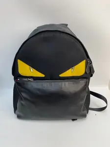 Pre-owned FENDI leather Backpacks Monster Eyes Backpack （BF 12 ）PP00035