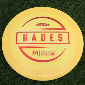 Discraft ESP Hades with PM Logo Stock Stamp Stamp - 172.4g - Yellow
