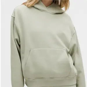 Lululemon Steady State Pullover Hoodie Fog Green Women Size (Over Size)