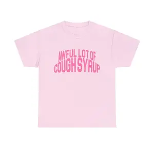 Awful Lot Of Cough Syrup T-Shirts, Unisex Graphic Tees, Vintage Streetwear Style Tee, 90s Music Merch, Y2K Clothing, Rapper Outfits, Tour Fashion, Hip Hop Concert T-shirt