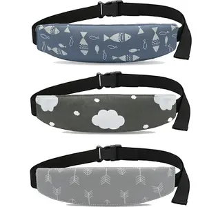 3 Pcs Carseat Head Support,Car seat Straps Pillow Support Ban,Stroller Neck Relief Strap Headrest,Slumber Sling Sleep Positioner for Toddler Infants Child Children(Clouds, Fish, Arrows)