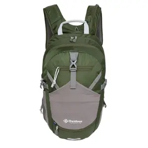 Trail Break Adjustable 18 L Backpacking Backpack, Green, with 3-Liter Hydration Reservoir, Unisex, New, Adult