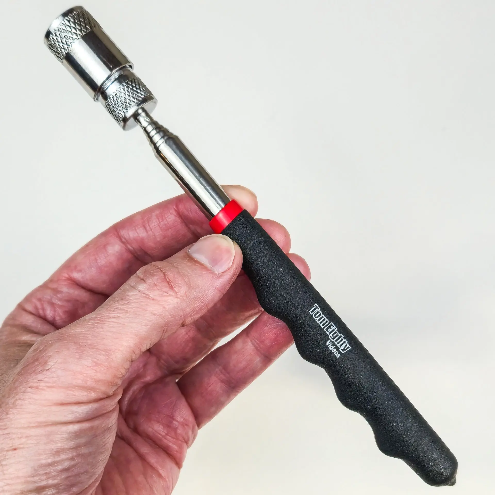 Tom Eighty Magnetic Pick Up Tool (with LED Light) Telescoping Single White Led