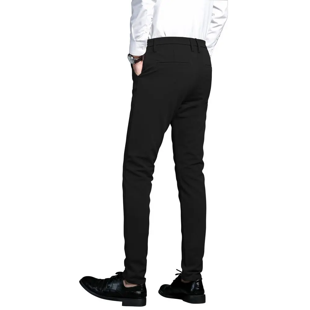 Plaid&Plain Men's Stretch Dress Pants Slim Fit Skinny Suit Pants 7101 Plaid&Plain Men's Stretch Dress Pants Slim Fit Skinny Suit Pants 7101