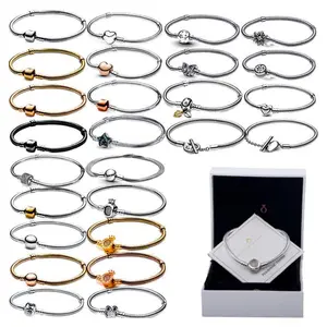 Snake Bone Copper Chain Bracelet - with Crown Zircon, Bestseller