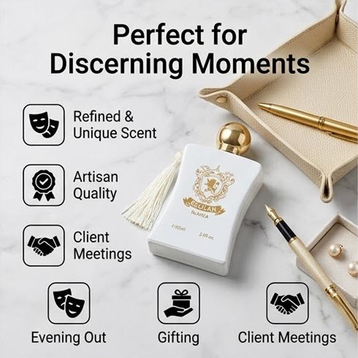 DELILAH BLANCA Eau de Parfum for Women 85ml | A gentle floral fragrance with notes of jasmine, tuberose, and vanilla | A luxurious white porcelain bottle with a tassel design | Long-lasting, sophisticated scent | An elegant fragrance for work and dates