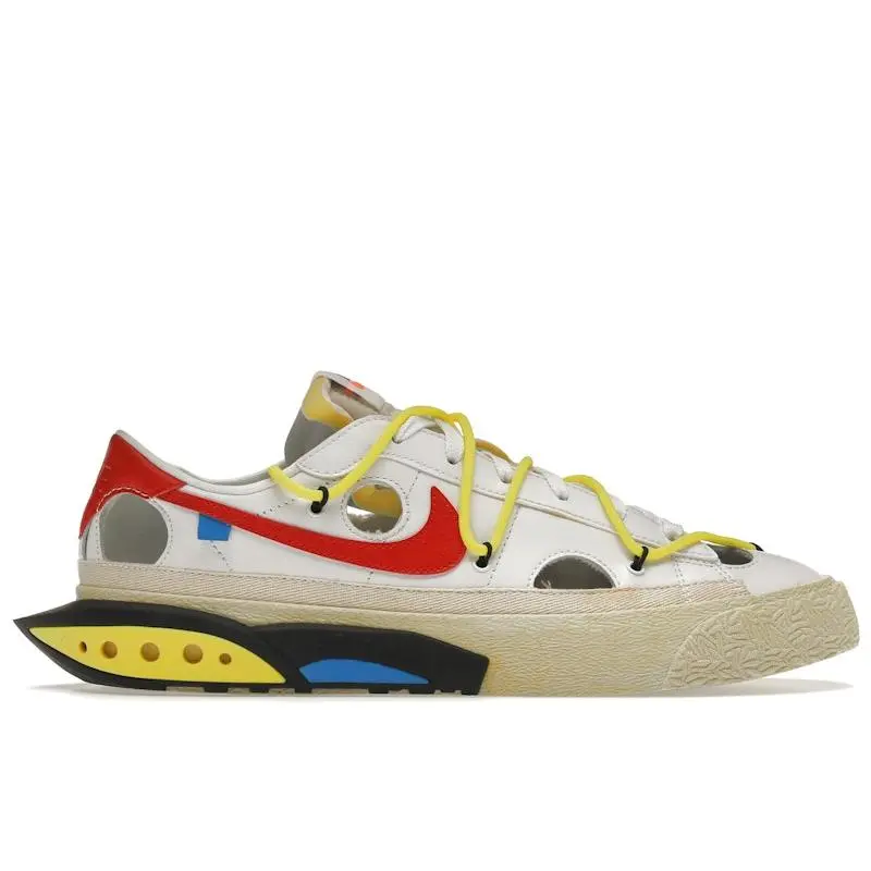 Nike Men's Blazer Low Off-White University Red, from StockX