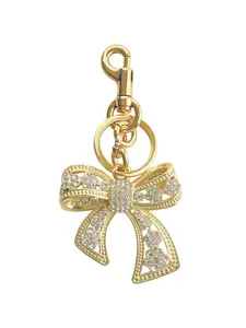 Sparkly Bow Bag Charm Rhinestone Bow Purse Charms Bows Keychain Women Bag Charm for Handbag Fashion Bag Charms