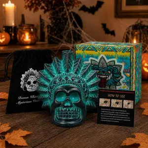 Green Screaming Aztec Death Whistle by Parsin – 125+ Decibels Loud, Authentic Human Scream Sound, Handmade Natural Pottery with Storage Bag, Easy to Blow for Pranks, Cosplay, Self Defense, Festival Must-Haves & Adventure Gear (Great Gift Idea)