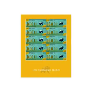 1,000 California Bruin "Uncut Proof" Fine Art Poster