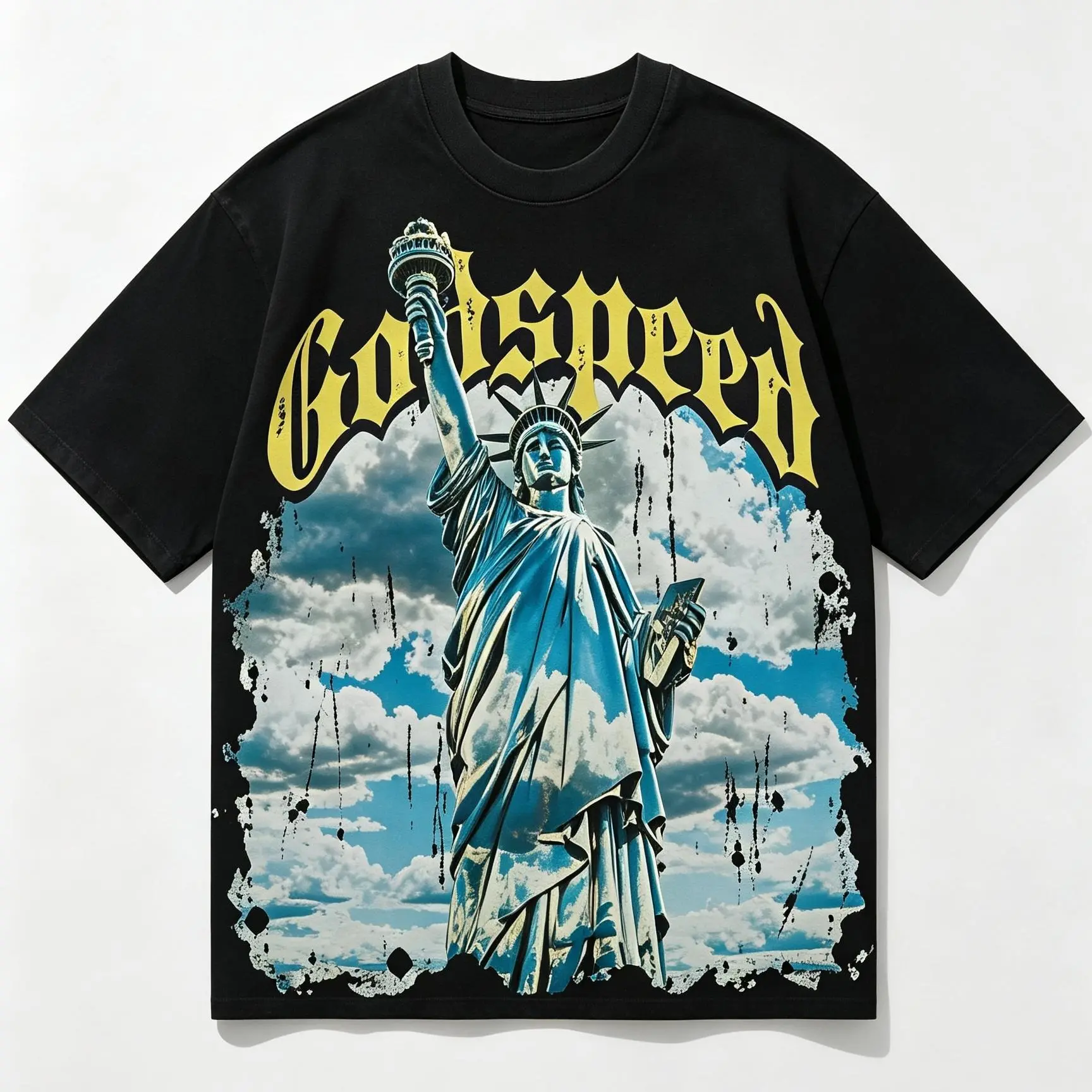 Washed T-shirt-Black