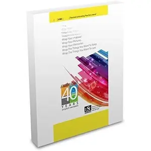 USI  Thermal (Hot) Laminating Pouches/Sheets, Letter Size, 5 Mil, 9 x 11 1/2 Inches, Clear Gloss, 100-Pack