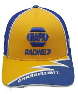Chase Elliott #9 NASCAR 2025 NAPA Element Sponsor Mesh Snapback Yellow Hat