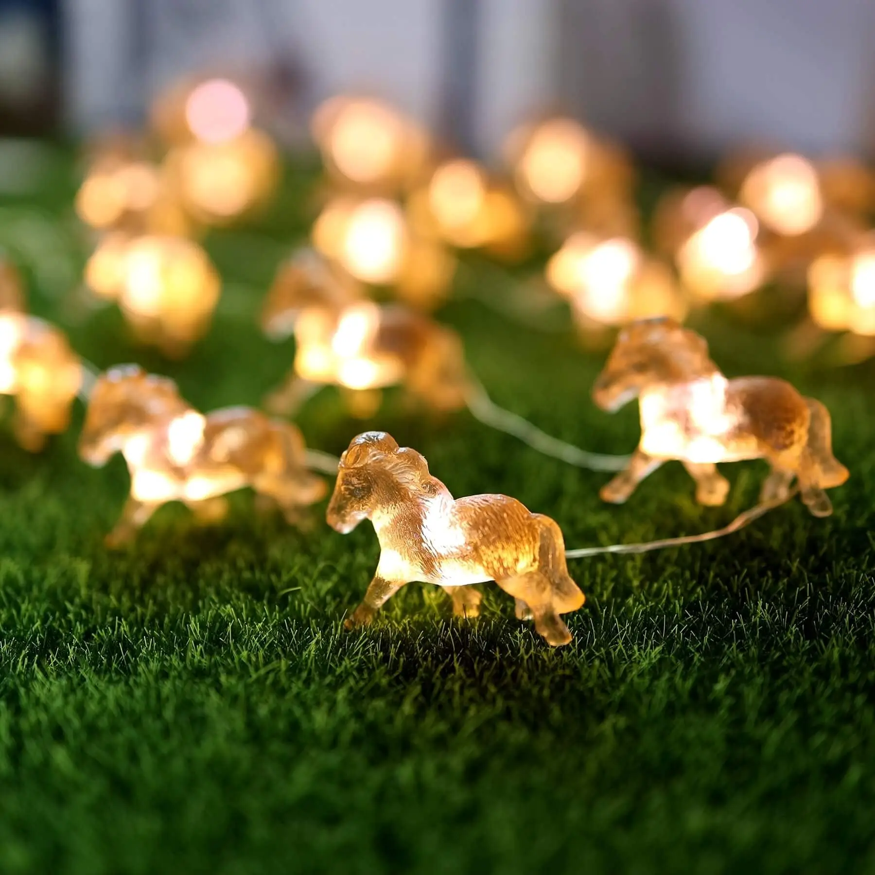 Horse Fairy String Lights Pony Cute Decorative 20 Leds Night Light 8.5ft Usb Or With Remote For Bedroom Farmhouse Barn Holiday Thanksgiving Decoration