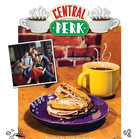Friends: The Official Central Perk Hardcover Baking Cookbook - Insight Editions 90s Sitcom Themed English Book with 50+ Baked Recipes (Cookies, Pancakes), Home Cooking Tips, Classic Stills, Quote-Rich Pages, Full-Color Photography & Hardcover Design